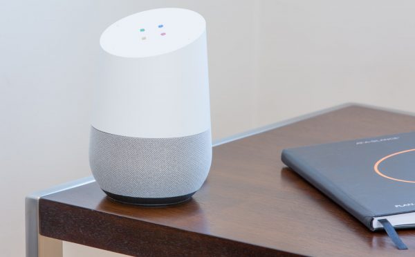 Google Home smart speaker with Google Virtual Assistant