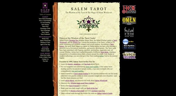 Salem Tarot: Free Tarot Card Reading