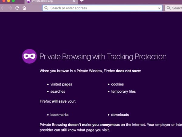 Private Browsing Mozilla