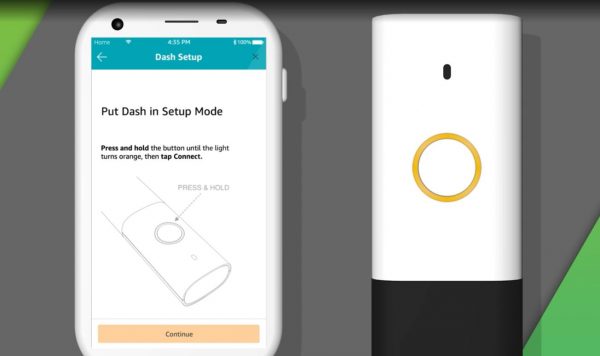 Amazon Dash Wand connect to internet