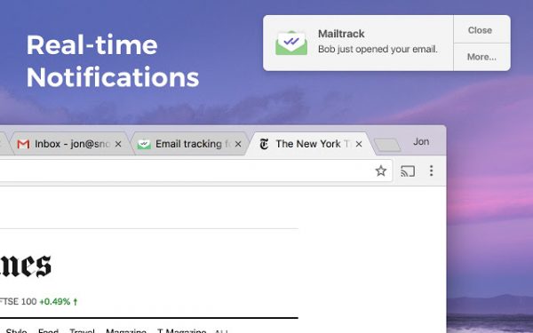 Rastreador de correo electrónico para Gmail - Mailtrack