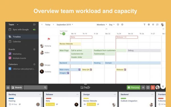 planyway calendar trello