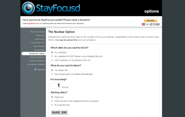 StayFocusd Chrome Extensions