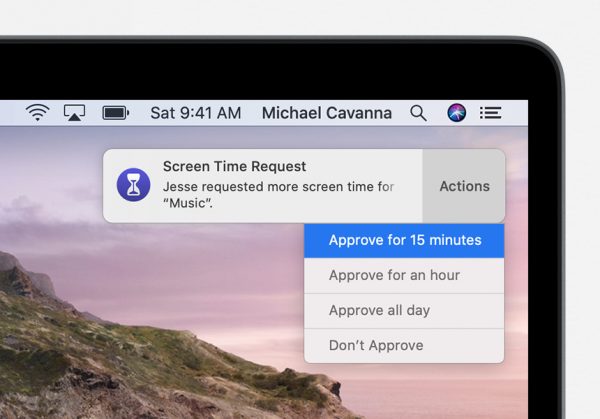 Screen Time Request