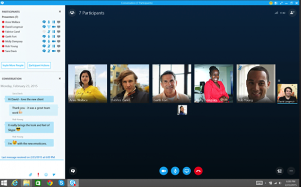 zoom vs skype video call participats