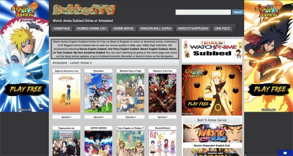 Best free dubbed anime streaming sites hot sale