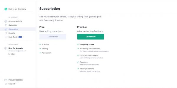 Grammarly Subscription