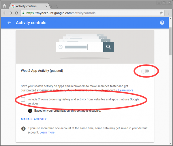 How To Pause Web & App Activity on Chrome