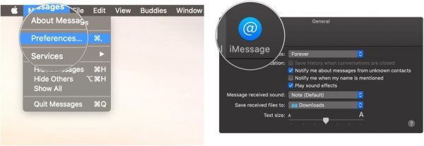 Messages Preferences