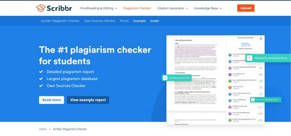 scribbr plagiarism checker.