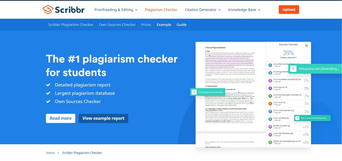 scribbr plagiarism checker free