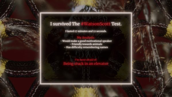 The Watson Scott Test Horror Game