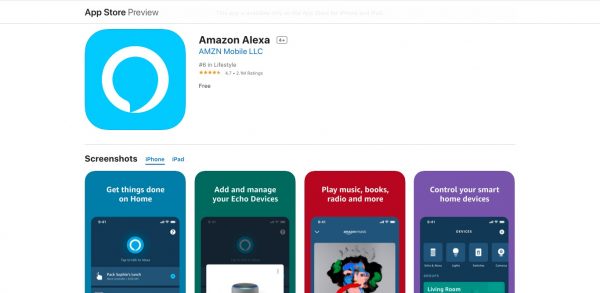 Alexa app