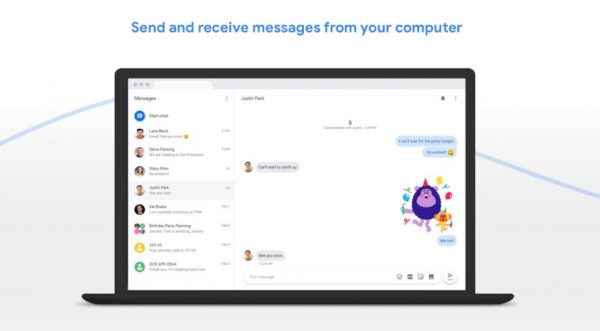 google messages for web