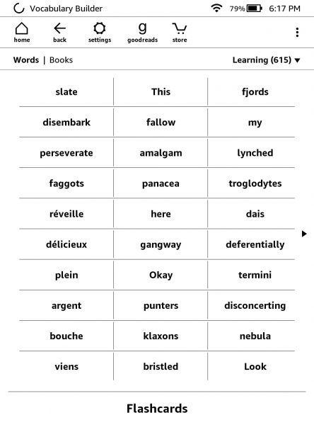 Use vocabulary builder to master words