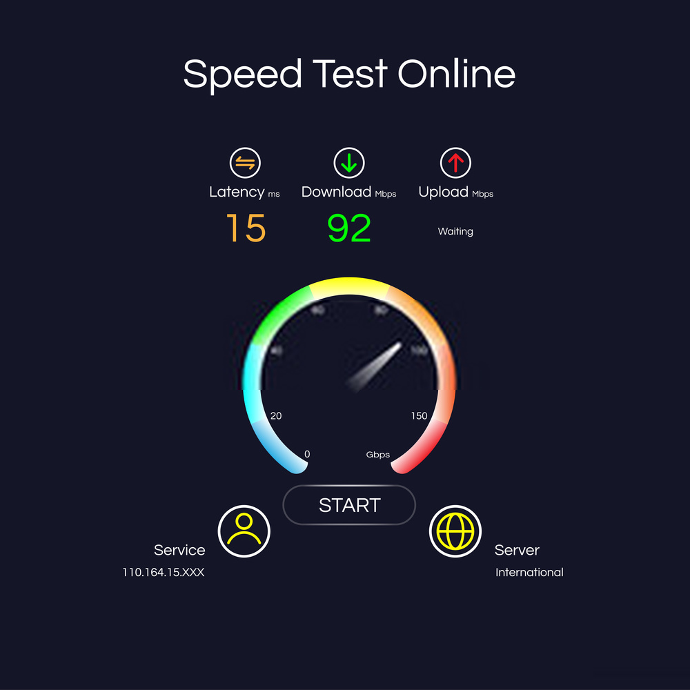 internet test failed on download speeds but upload speeds high