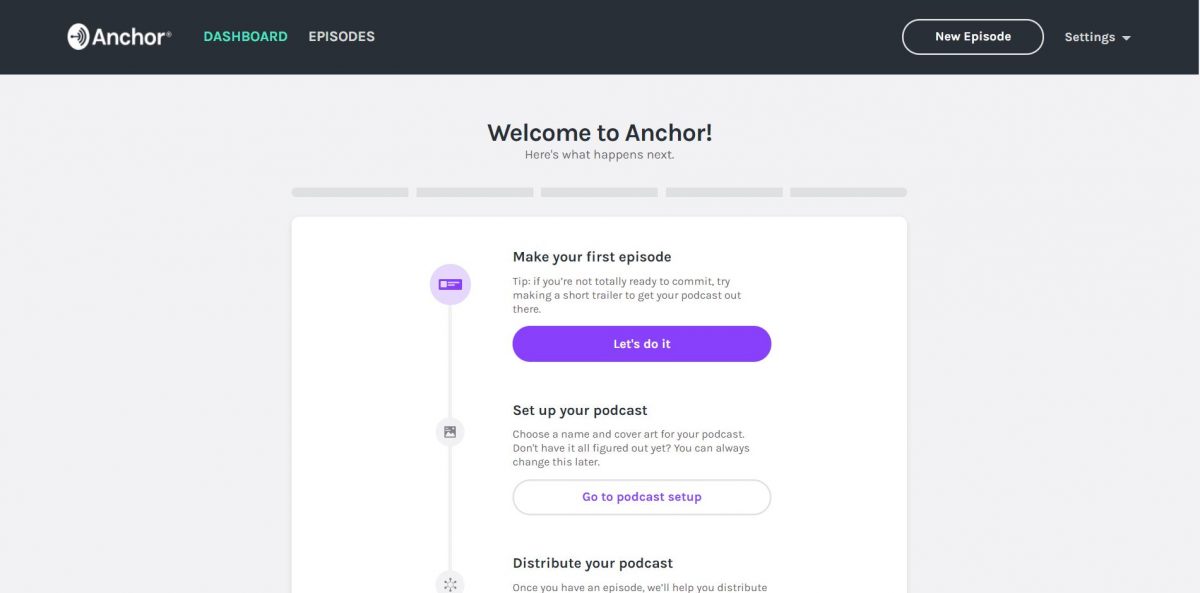 anchor podcasting