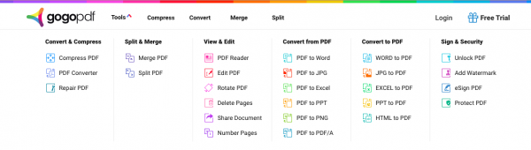 Online PDF converter website