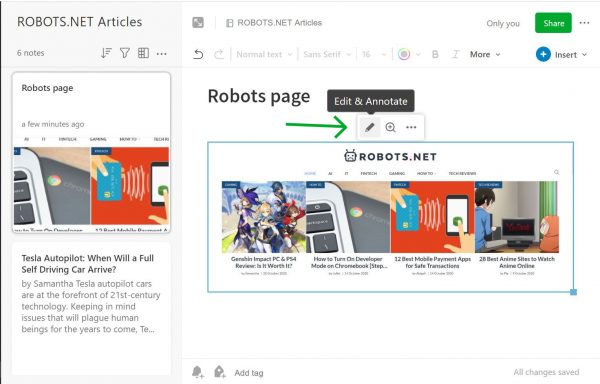 Evernote tutorial: annotate