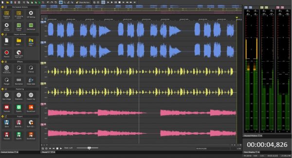 can you build an effects chain in sound forge 9.0