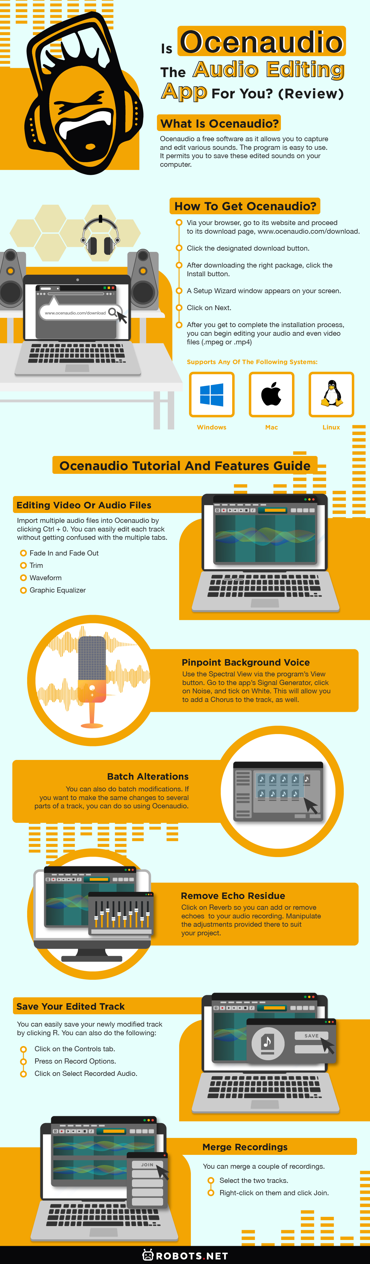 ocenaudio multiple tracks