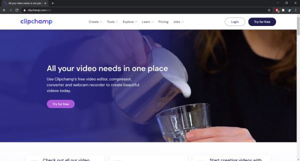 Top free online video editor: ClipChamp