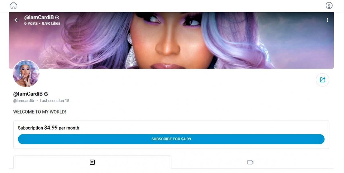 Cardi B Onlyfans Account