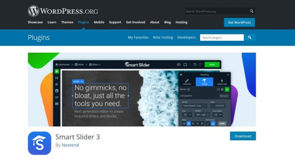 smart slider wordpress plugin