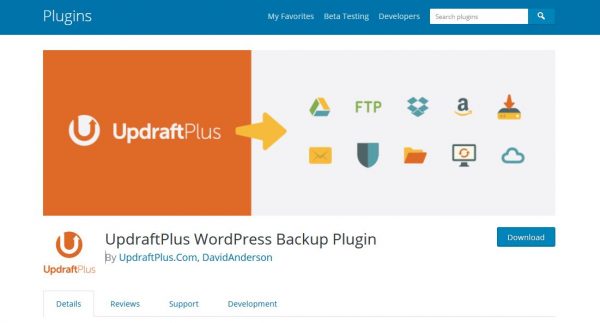 updraft for wordpress