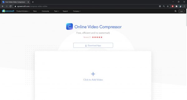 Apowersoft Online Video Compressor