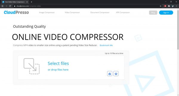 CloudPresso: A software to compress videos