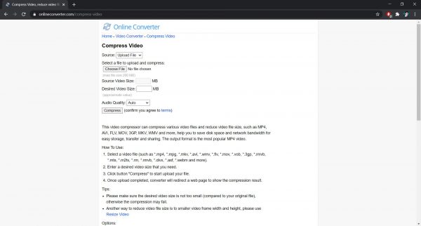 Online Converter: Best site to compress videos