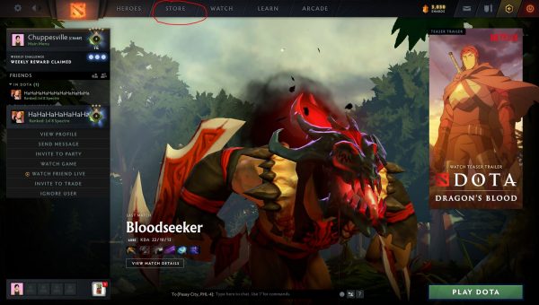 Dota 2 market не заходит