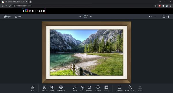 Top free online photo editor: Fotoflexer