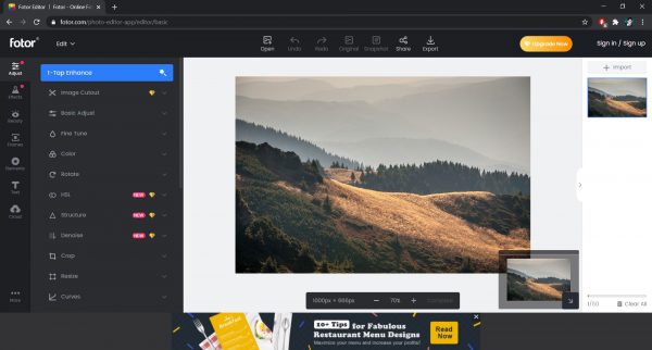 Fotor: free online photo editor