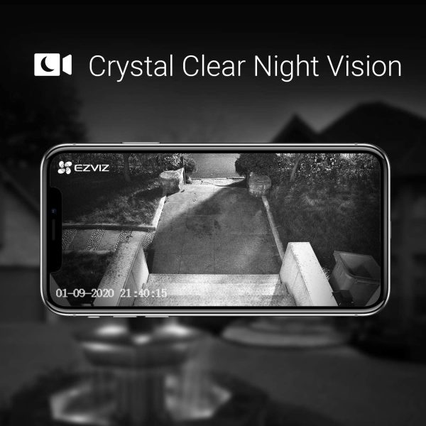 Night vision feature of EzViz video doorbell