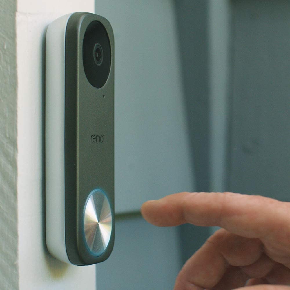 video doorbell about to be pressed