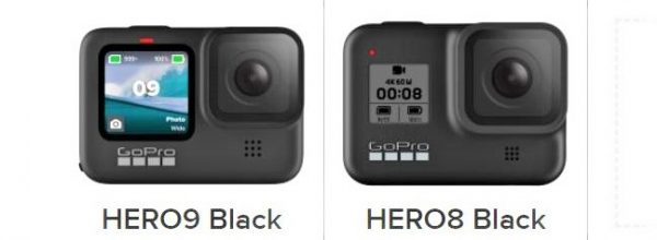 GoPro HERO 9 vs. GoPro HERO 8