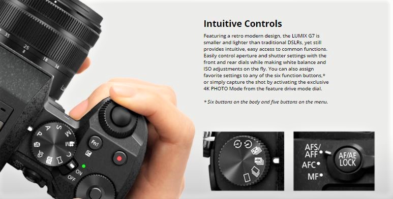 panasonic lumix camera controls
