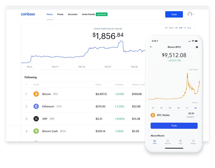 coinbase interface