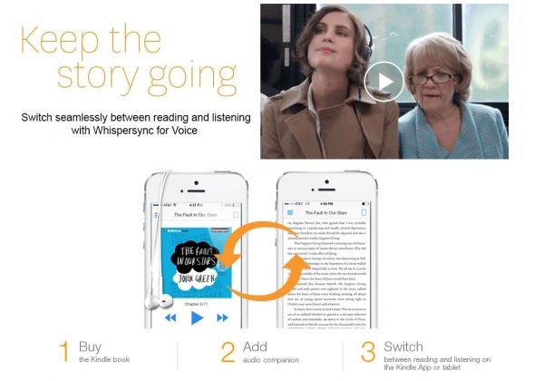 how does audible work with kindle