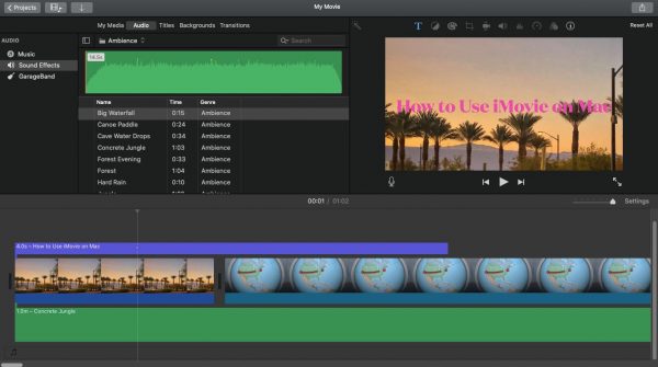 how to do imovie on mac