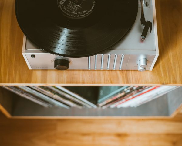 Turntable on Shelf