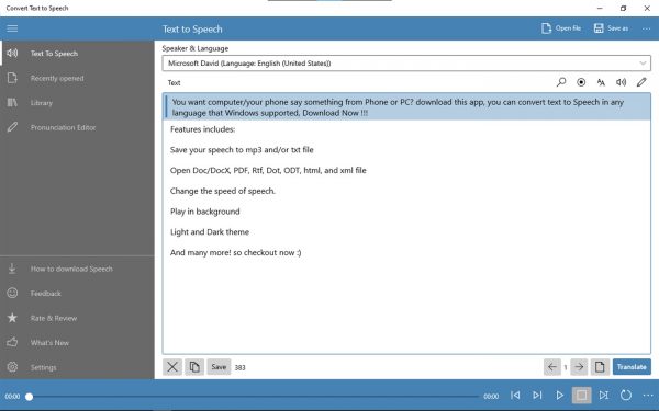 azure speech to text from video