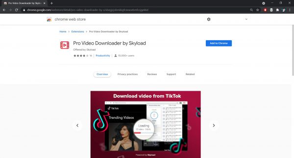 Pro Video Downloader by Skyload Chrome extension