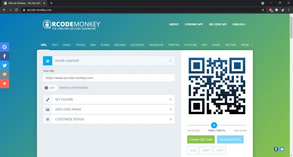 Best QR Code Generator: QR Code Monkey