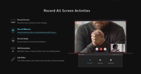 apowerrec webcam recording software