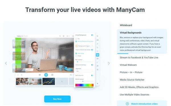 manycam best webcam recording software