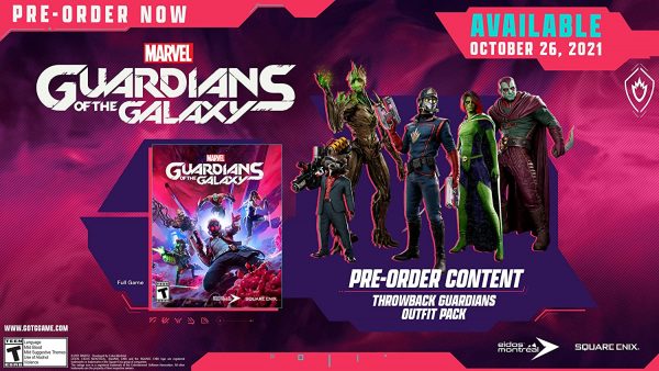 Guardians of the Galaxy game Pre-order