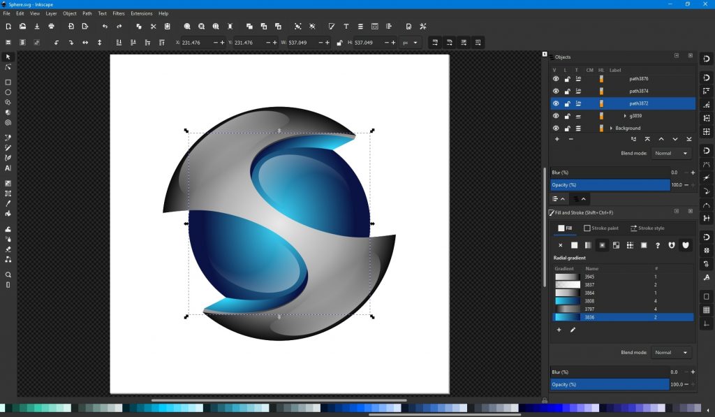 inkscape create logo